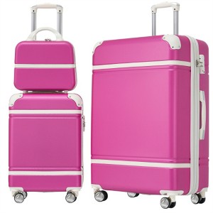 BEAFUP Hardshell Luggage Sets 3 Pieces 20"+28" Luggages and Cosmetic Case Spinner Suitcase with TSA Lock Lightweight - 1 of 4
