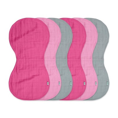 green sprouts Muslin Burp Cloths made from Organic Cotton  - Pink Set