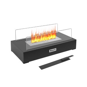 13.7" x 5.5" Bio-Ethanol Tabletop Fireplace, Indoor/Outdoor Smokeless Fire Pit - 1 of 4