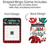 Big Dot of Happiness Christmas Pajamas - Bingo Cards and Markers - Holiday Plaid PJ Party Bingo Game - Set of 18 - 3 of 4