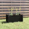 vidaXL Black Garden Planter 60 x 31 x 31 cm Solid Pine - 2 of 4