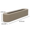 Aoodor Concrete Tabletop Fire Pit Portable Mini Small Tabletop Fireplace Rectangular Brown for Indoor & Outdoor - Bio Ethanol Fuel - 2 of 4