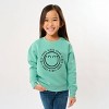 The Juniper Shop SmileyWorld Good Vibes Outline Youth Sweatshirt - 2 of 4
