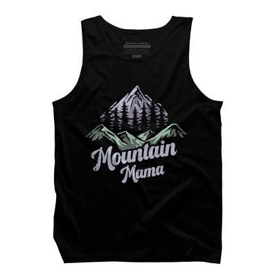 Men's Design By Humans Mountain Mama Camping Adventure Mom By Flowerr Tank Top