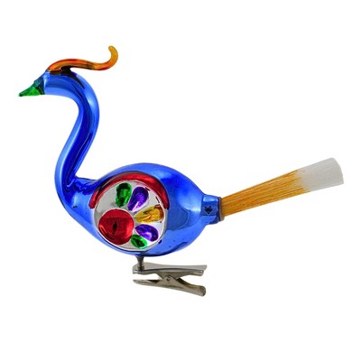 Christopher Radko 4.0 Inch Traditional Brites Bird W/Reflector Shiny Brite Tree Ornaments