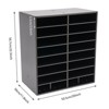 YIYIBYUS 16-slot File Organizer File Storage Holder, Black/White - 4 of 4