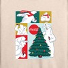 Women's - Coca-Cola - Christmas Tree Polar Bears Lightweight French Terry Wide Neck Long Sleeve Shirt - 2 of 4