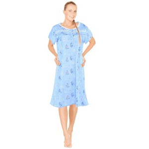 JEFFRICO Womens Nightgowns Sleepwear Soft Pajama Dress Nightshirts - 1 of 4