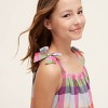 Girls' Plaid Tie-Shoulder Poplin Romper - kate spade new york x Target Red/Pink/Green/Blue - 4 of 4