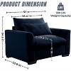 Christopher Knight Home Corduroy 33.8" Deep Seat Single Sofa Accent Chair with Waist Pillow - 3 of 4