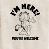 Boys' - Garfield - I'm Here Youre Welcome Graphic Long Sleeve Fleece Sweatshirt - 2 of 4
