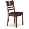 HomeStock Seaside Serenity Dining Chair Wooden Seat, Set of 2 - 3 of 4