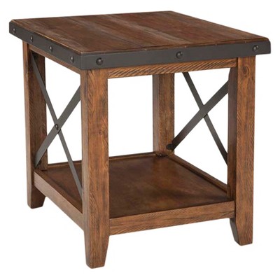 Taos End Table Brown - Intercon