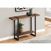 FONTOI Accent Table with Thick, Wide Tabletop and Smaller Lower Shelf, Console Table for Living Room, Bedroom, Entryway, Brown, 12"*32"*47.25" - 2 of 4