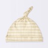 Baby Jacquard Checkered Romper & Hat - Cloud Island™ Tan - 3 of 4