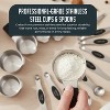 Stainless Steel Measuring Cups and Spoons Set, 16Pc Magnetic Nesting Measuring Cup and Spoon with Easy to Read Markings, Heavy duty, Dishwasher Safe - 2 of 4