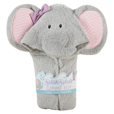 Baby Aspen Splish Splash Elephant Bath Hooded Spa Towel