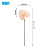 Unique Bargains Artificial Anthurium Lily Flowers for Home Decor 10 Pcs - 2 of 4