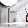 SUMERAIN Lead-free Stainless Steel SUS304 Bathroom Sink Faucet, Brushed Nickel Lavatory Basin Faucet - 3 of 4