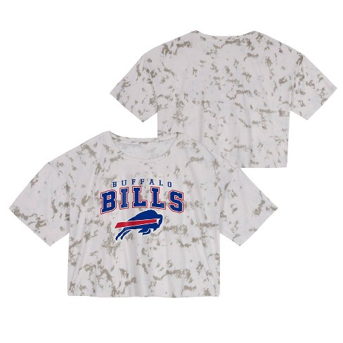 NFL Buffalo Bills Junior Short Sleeve Tie-Dye Fashion Crop T-Shirt - XL
