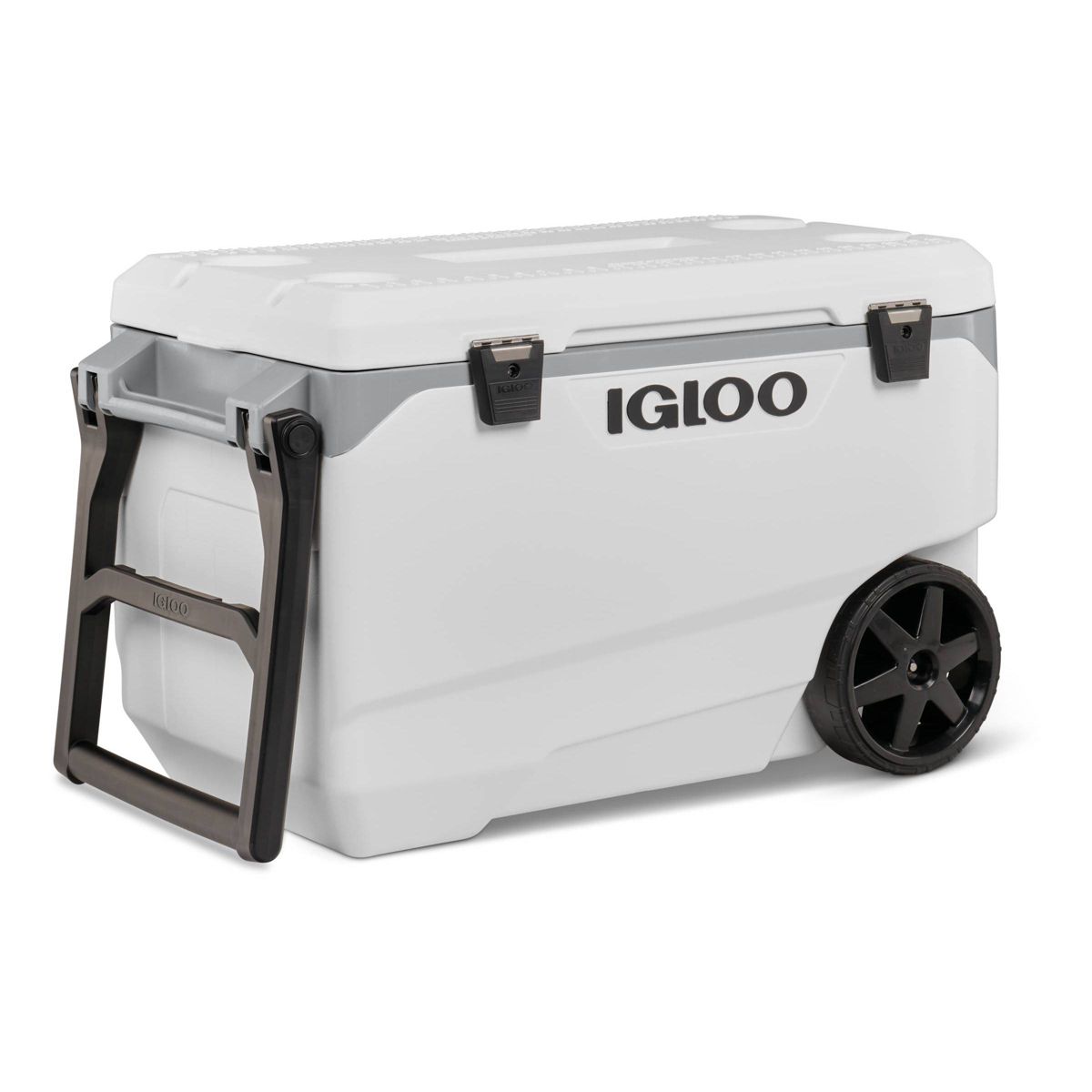 Igloo Latitude 137 Cans 90 Quart Rolling Cooler - White: Polyethylene, Tow Handle