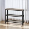 40" Industrial Console Table, 3 Tier Entryway Table With Storage Shelf, Narrow Sofa Table For Living Room, Hallway, Entrance Hall, Corridor, Bedroom - 4 of 4