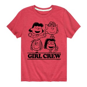 Boys' - Peanuts - Girl Crew Short Sleeve Graphic T-Shirt - 1 of 4