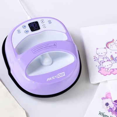 HOMDOX 12" × 10" × 4.3" Heat Press Machine for T-Shirts w/Teflon Sheet/Sublimation Paper/Insulated Base Portable Fast Up to 450℉ Precise Temp Control