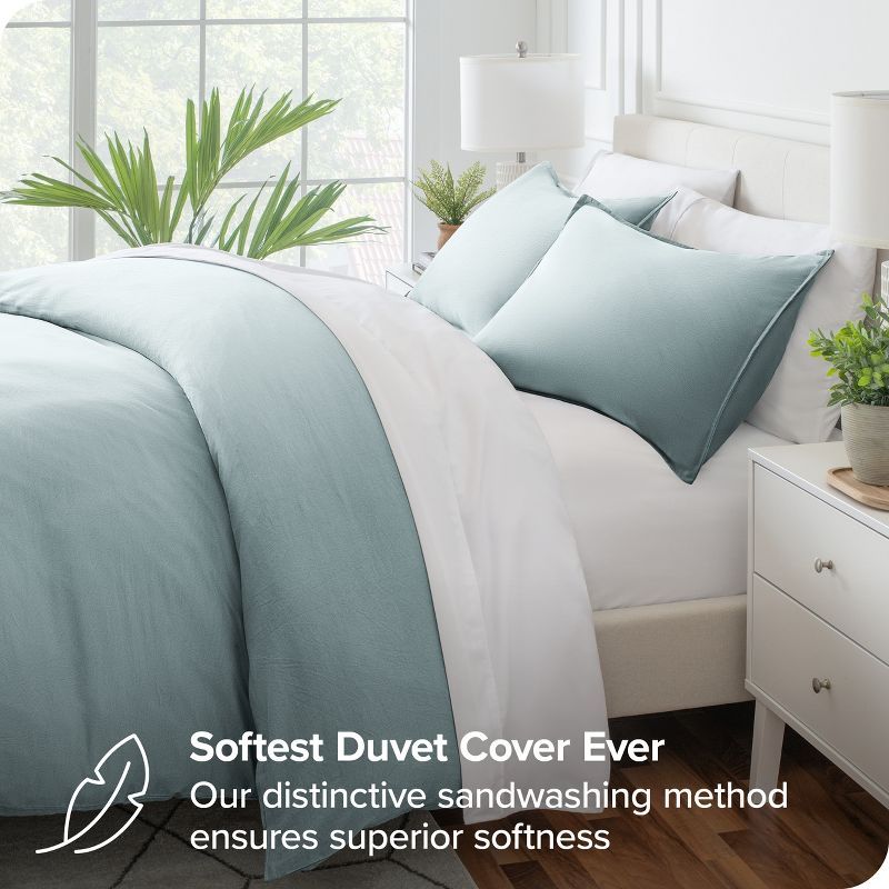 Washed Duvet Cover & Sham Set  – Extra Soft, Easy Care by Bare Home, 5 of 14