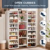 Resenkos Freestanding Shoe Storage Organizer Unit, Wooden Storage Shelf Shoe Rack with 23 Shelves, - 2 of 4