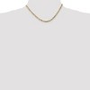 Black Bow Jewelry 4mm, 14k Yellow Gold, Flat Figaro Chain Necklace - 2 of 4