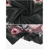 Elerevyo Women's Satin Large Paisley Symmetric Silk Square Scarf Head Wrap Bandanas 35.4" X 35.4" - 4 of 4