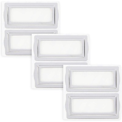 Removable Self-Adhesive Label Holders Pack of 9 