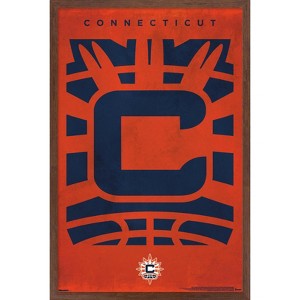 Trends International WNBA Connecticut Sun - Logo 25 Framed Wall Poster Prints - 1 of 4