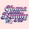Toddler's Lilo & Stitch Pink and White Script Ohana Kiss T-Shirt - 2 of 3