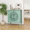 TIRAMISUBEST Hollow-Carved 3 Drawer Dresser Storage Chest with Metal Handles For Living Room Bedroom - 2 of 4