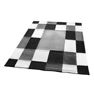 Slickblue Plaid Coral Fleece Throw Blanket, 59"x78.7", Cozy & Machine Washable, Perfect for Sofa & Chair, 6 Color Options - 1 of 3