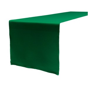 Slickblue 14"x108" Linen-Look Table Runner – Polyester Poplin, Wrinkle-Resistant, Serged Edge Finish, 41 Color Options - 1 of 3