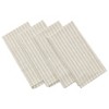 Meema Grey Striped Cotton Napkin - Set Of 4 - 2 of 4