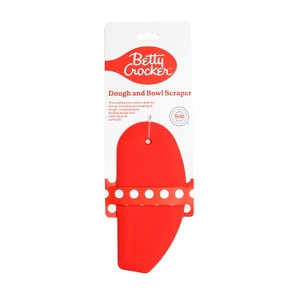 Betty Crocker Silicone Dough Scrapper, Red - 1 of 4