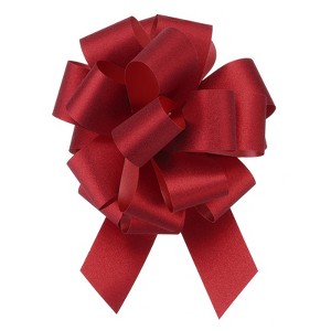 Unique Bargains Christmas Presents Bright Large Pull Bow Ribbons Glitter Gift Wrapping 10 Pcs - 1 of 4