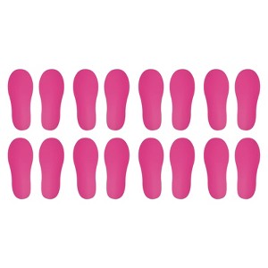 Unique Bargains Home Classroom Floors Stairs Decal PVC Footprint Sticker 8 Pairs - 1 of 4