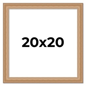 PosterPalooza | Square Weathered Yellow Picture Frame - UV Acrylic, Foam Board Backing, Hanging Hardware - 1 of 4