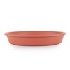 HC Companies Indoor Outdoor Classic Plastic 12 Inch Round Plant Flower Pot Planter Deep Saucer Drip Tray, Fits 10.25 Inch Pot, Clay - 3 of 4