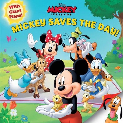 Disney Mickey Saves the Day! - (8x8 with Flaps) by  Courtney Acampora (Paperback)