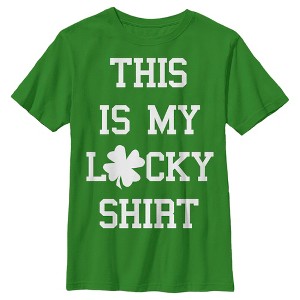 Boy's Lost Gods St. Patrick's Day This is my Lucky Shirt T-Shirt - 1 of 4