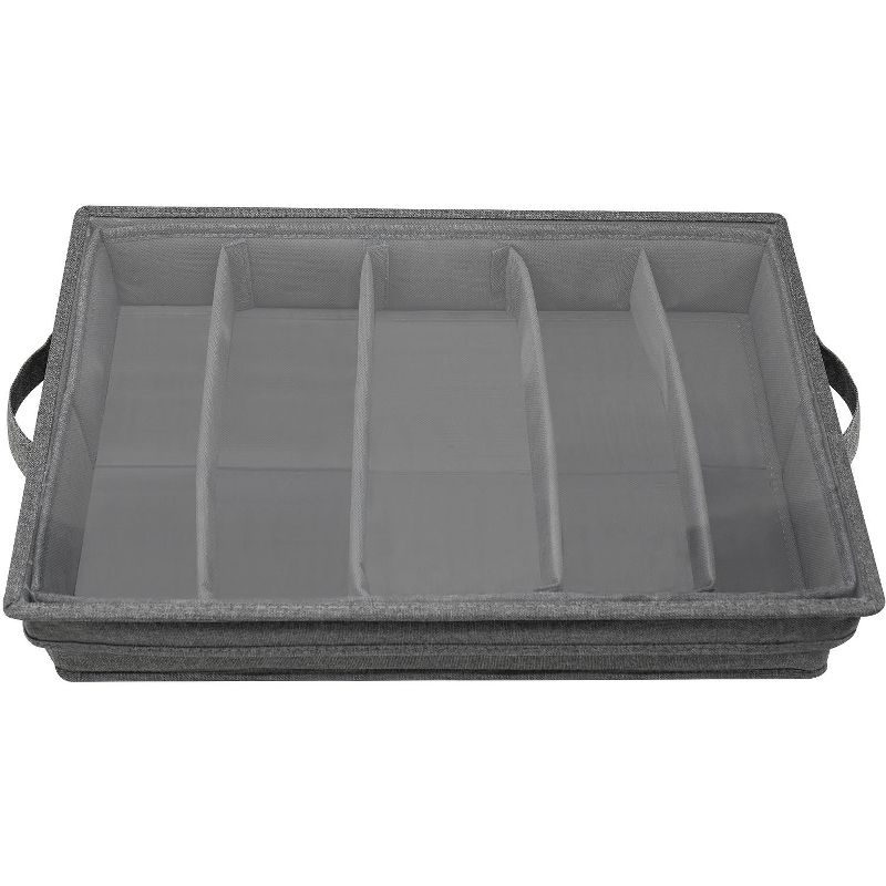 Sorbus Flatware Storage Chest with Clear Lid Gray, 1 of 6