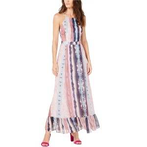 I.N.C International Concepts Womens Ombre Halter Maxi Empire Dress, Multicoloured, 4 - 1 of 1