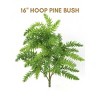 Floral Home 16" Hoop Pine Bush with 7 Sprays - 12-Piece - 2 of 2