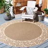 Courtyard CY0727 UV & Stain Resistant Non-Shedding Power Loomed Indoor/Outdoor Rugs - Safavieh - 2 of 4